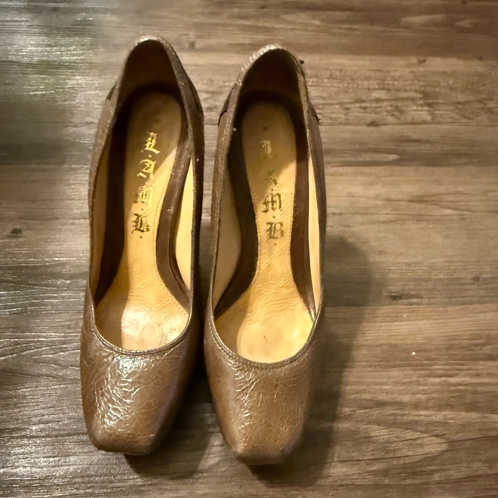 L.A.M.B. GWEN STEFANI MITAKA BROWN BLACK PLATFORM